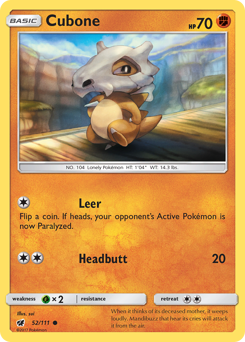 Cubone Crimson Invasion #52