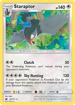 Staraptor #83 Crimson Invasion