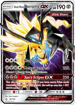 Dusk Mane Necrozma-GX #90 Ultra Prism