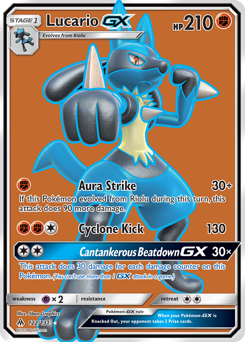 Lucario-GX #122 Forbidden Light