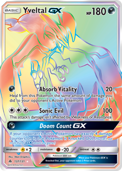 Yveltal-GX #137 Forbidden Light