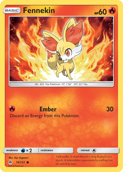 Fennekin #14 Forbidden Light
