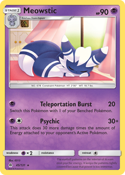 Meowstic Forbidden Light #45