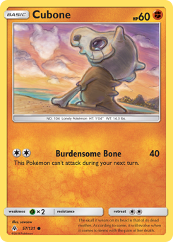 Cubone Forbidden Light #57