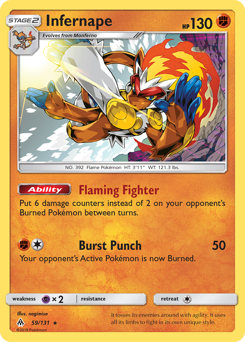 Infernape #59 Forbidden Light
