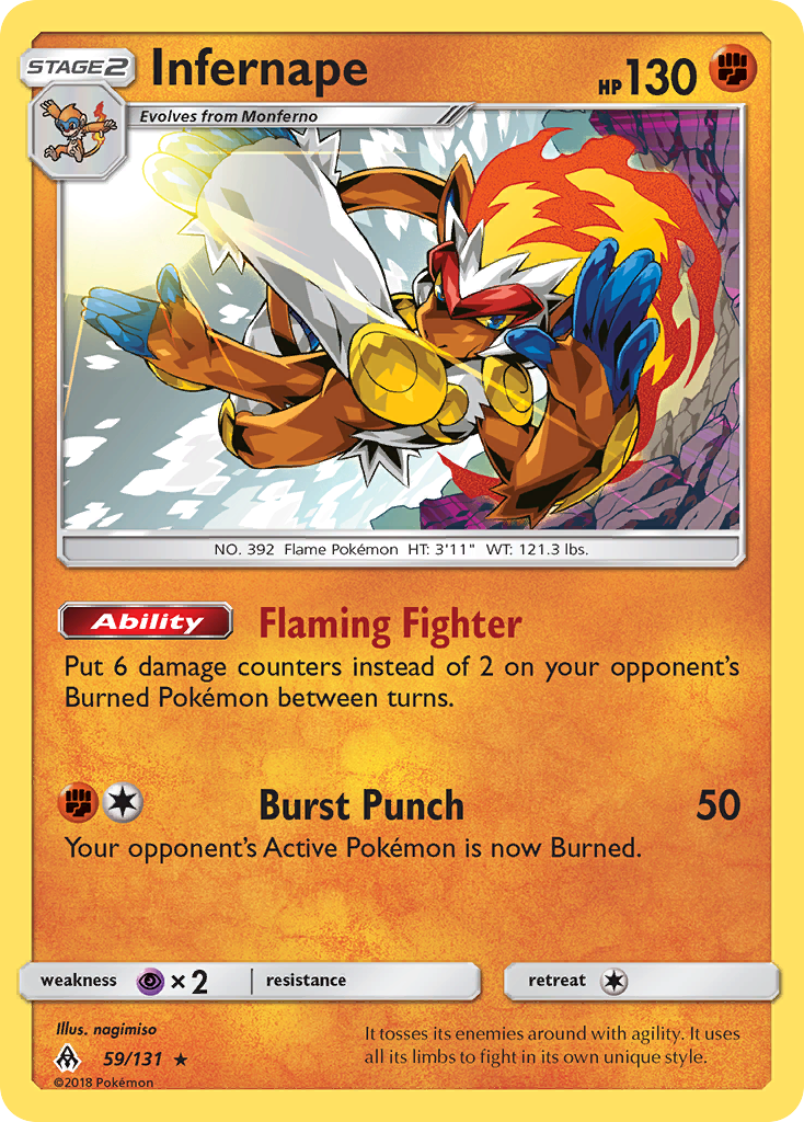 Infernape #59 Forbidden Light