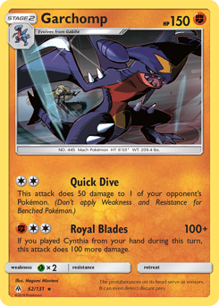Garchomp #62 Forbidden Light