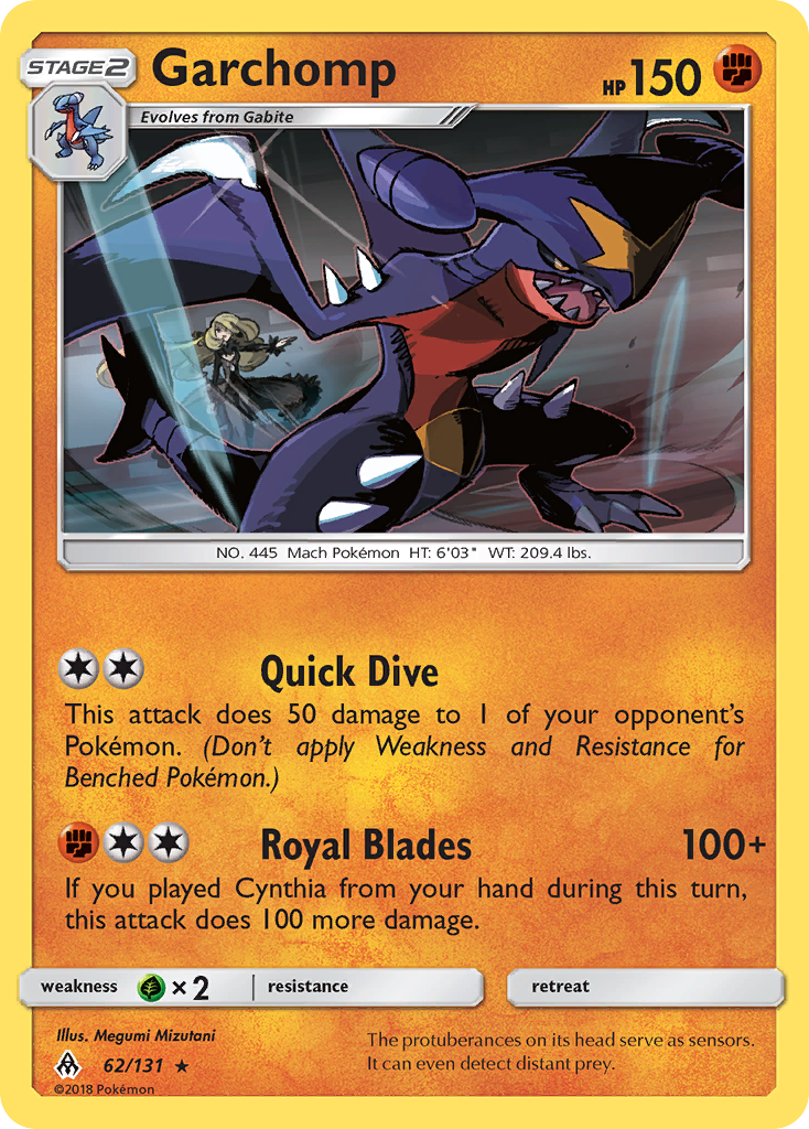 Garchomp #62 Forbidden Light