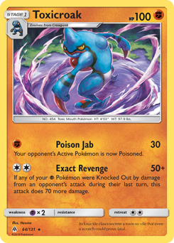 Toxicroak Forbidden Light #64