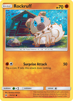Rockruff Forbidden Light #75