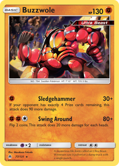 Buzzwole #77 Forbidden Light