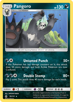 Pangoro Forbidden Light #78