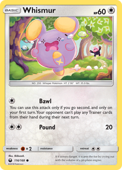 Whismur #116 Celestial Storm