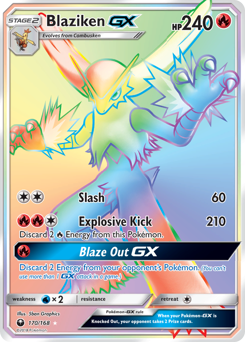 Blaziken-GX #170 Celestial Storm