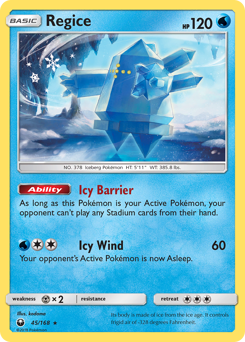 Regice #45 Celestial Storm