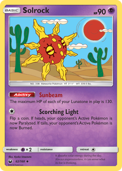 Solrock Celestial Storm #62