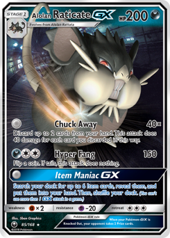Alolan Raticate-GX Celestial Storm #85