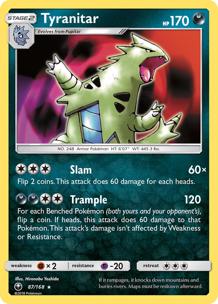 Tyranitar #87 Celestial Storm