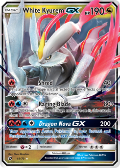 White Kyurem-GX #48 Dragon Majesty