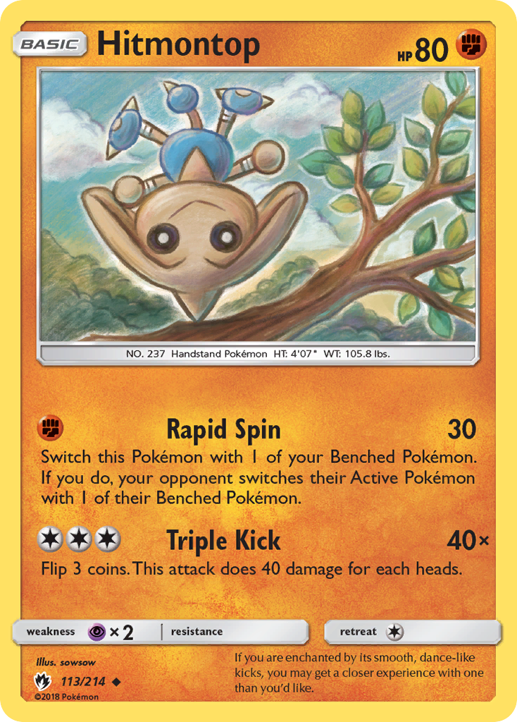 Hitmontop #113 Lost Thunder