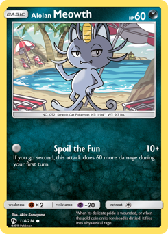 Alolan Meowth #118 Lost Thunder
