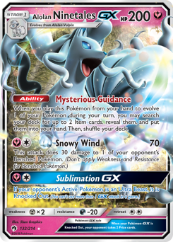 Alolan Ninetales-GX #132 Lost Thunder