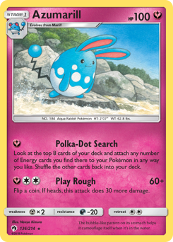 Azumarill #136 Lost Thunder