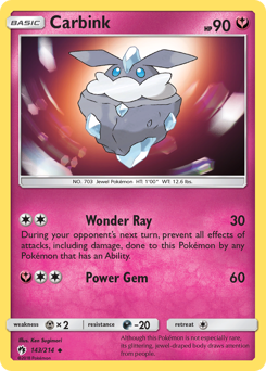 Carbink #143 Lost Thunder
