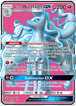 Alolan Ninetales-GX #205 Lost Thunder