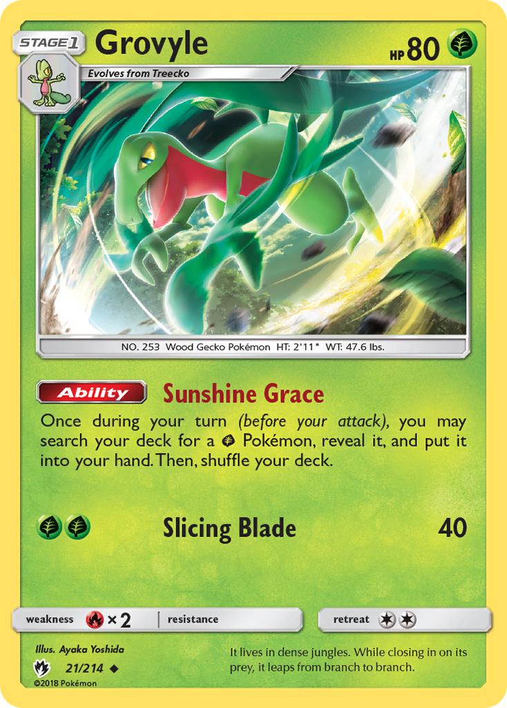 Grovyle #21 Lost Thunder