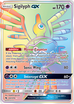 Sigilyph-GX #222 Lost Thunder