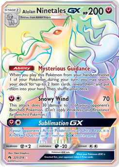 Alolan Ninetales-GX #225 Lost Thunder