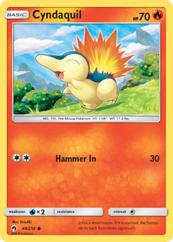 Cyndaquil #40 Lost Thunder