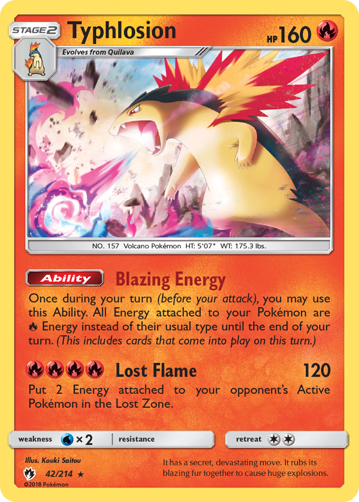 Typhlosion #42 Lost Thunder