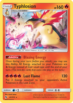 Typhlosion #42 Lost Thunder