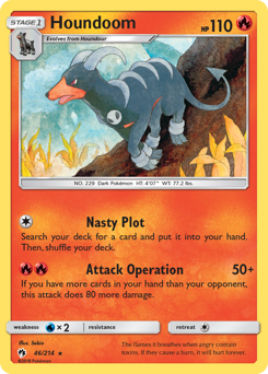 Houndoom Lost Thunder #46