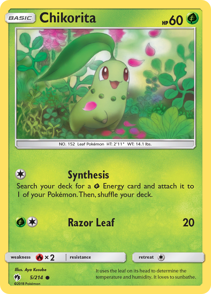 Chikorita #5 Lost Thunder