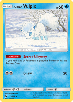 Alolan Vulpix #53 Lost Thunder