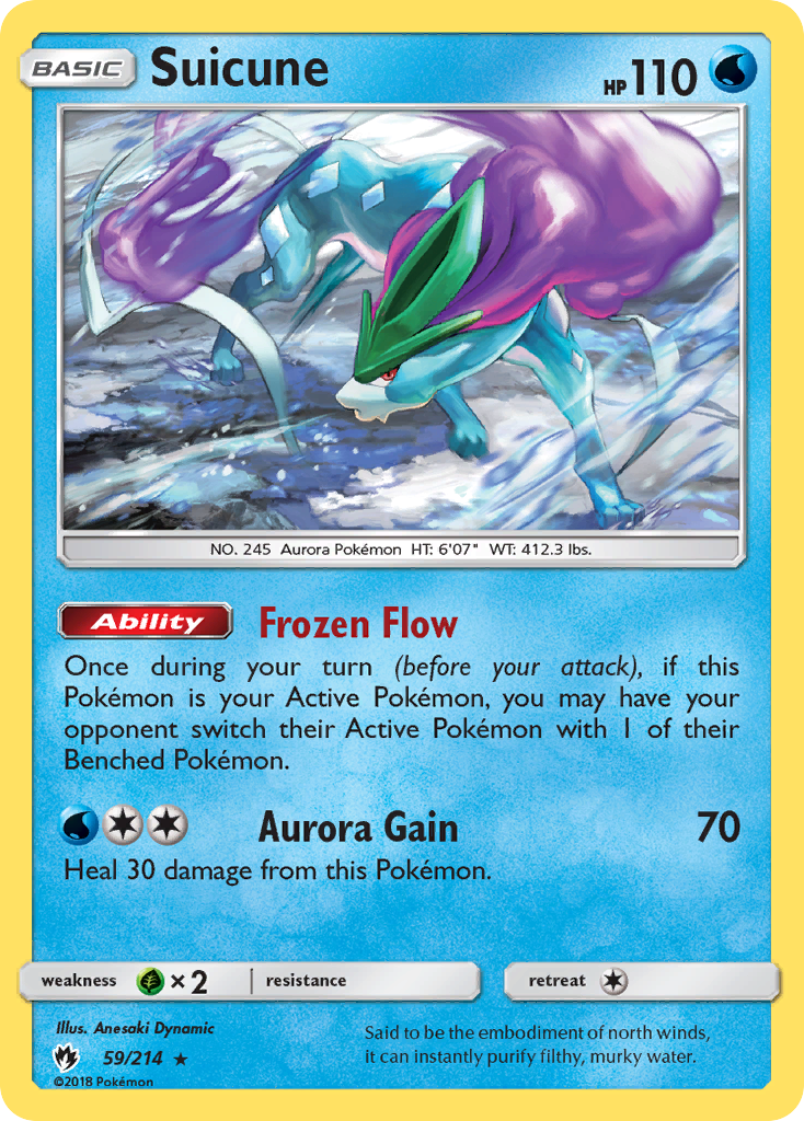 Suicune #59 Lost Thunder