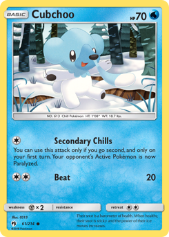 Cubchoo #61 Lost Thunder