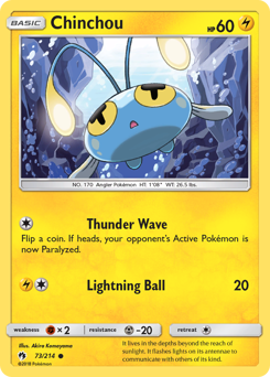 Chinchou Lost Thunder #73