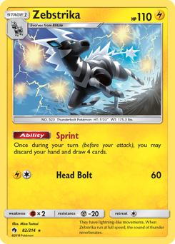 Zebstrika Lost Thunder #82