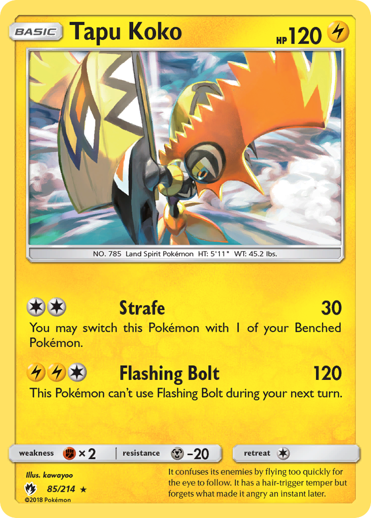 Tapu Koko #85 Lost Thunder