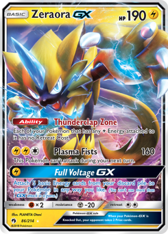 Zeraora-GX #86 Lost Thunder