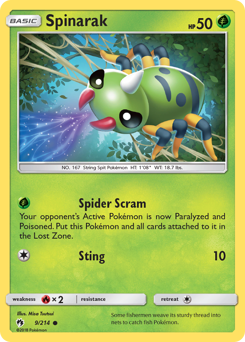 Spinarak Lost Thunder #9
