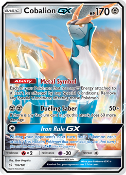 Cobalion-GX #106 Team Up