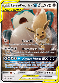 Eevee & Snorlax-GX #120 Team Up