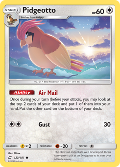 Pidgeotto #123 PSA 10