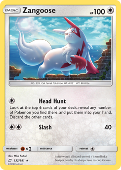 Zangoose #132 Team Up