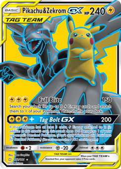 Pikachu & Zekrom-GX #162 Team Up